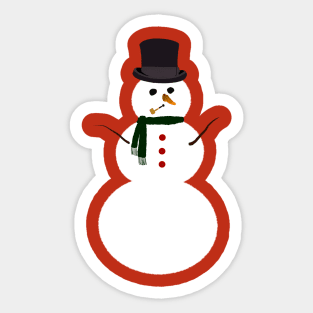 Snowman Sticker